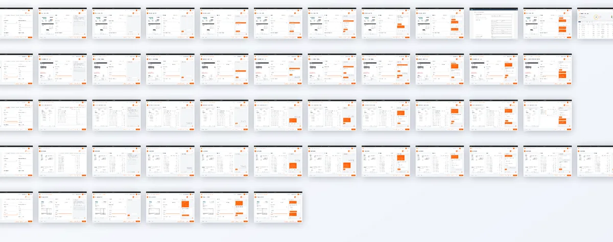 Grid of assistant use-case screens